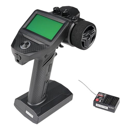 Flysky Upgrade G7P+10 Channels RC Transmitter and R11P Receiver Kit, 2.4GHz Remote Controller with LCD Display for RC Cars, Boats