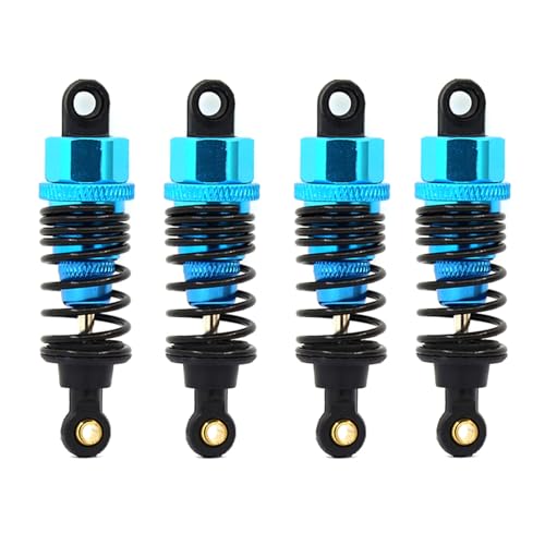 4Pack RC Car 102004 Adjustable Shock Absorber Damper Upgrade Parts Replacement Accessory 68mm For 1/10 RC On Road Drift Rally Car HSP 94102 94122 HPI Losi Axial Tamiya Redcat (Blue) - color: Blue