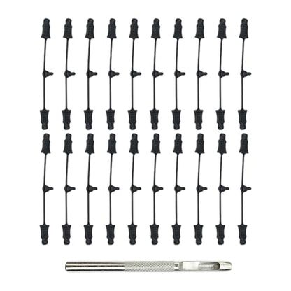 Yiju 20 Pieces RC Car Retainer Strips RC Rubber Retainer Pull Tabs Attachments RC Car Accessories Body Clip Retainer Utility Small Size Elastic Rubber, 21 Pieces - color: 21 Pieces