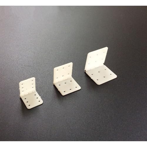 Nylon Hinge, 3 Sizes Mixed with 18 Pieces, Suitable for Remote Control Aircraft Model Aircraft Parts Fixed Wing Model Square Loose-Leaf Remote Control Aircraft Hinge