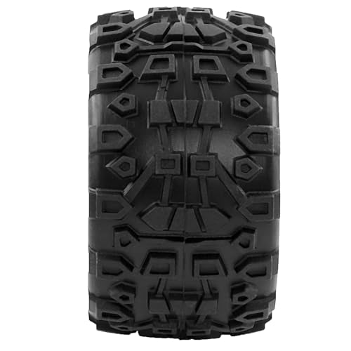 Monster Truck Tires 1/16 1/18 OD'2.95inch for ARRMA Granite Granite/Typhon, WLtoys A949, MJX Hyper Go H16, HAIBOXING 18859E (Red)