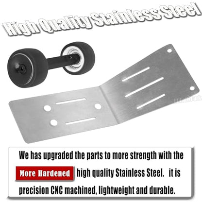 Wheelie Bar Set Upgrades Part for 1/16 Mini Maxx 4WD RTR Brushless Monster Truck (#107154-1),RC Aluminum Wheelie Bar Set Hop Up,Red - color: Red - (Wheelie Bar Set)