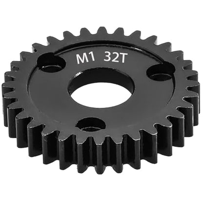 M1 Spur Gear 1.0 Metric Pitch 32-Tooth, 30T 32T 34T 36T 38T 40T 42T 44T 46T 48T 50T 52T Spur Gear Mod 1 for TRAXXAS Slayer Pro 4X4 Revo 3.3 ARRMA HPI HOBAO LOSI, Hardened Steel Upgrade Part Gear (32T) - size: 32T