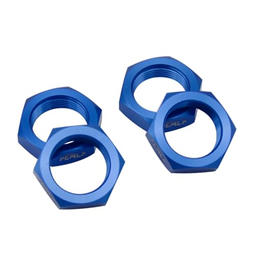 FLMLF 24mm RC Car Wheel Nuts 4-Piece Set (Blue) | for 1/5 HPI ROFUN BAHA ROVAN KM Baja 5B 5T 5SC Truck Parts - color: Blue