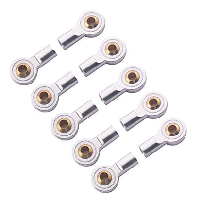 10Pack Vgoohobby Aluminum M3 Link Rod Tie Rod End Ball Head Joint Holder Compatible with Axial Redcat HSP Traxxas HPI 1/10 RC Car Truck DIY Robot Boat Airplane (18mm)