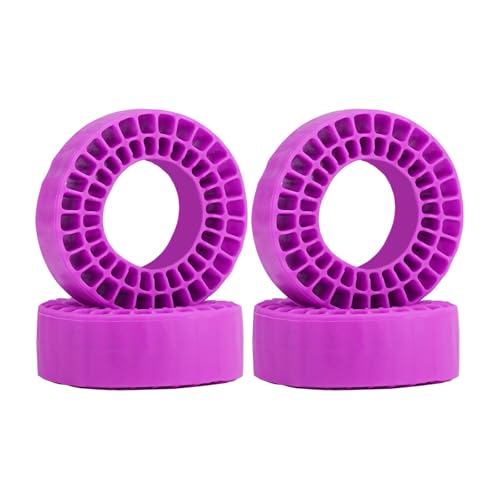 DJX 4PCS 1.0 Inch Tire Inserts Silicone Rubber Insert Foam Waterproof for 56-58mm*22-24mm 1.0'' Tire (Purple) - color: Purple