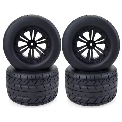 RC Cars Parts For HPI For HSP For Savage XS TM For Flux For ZD For Racing LRP 10030 1/10 4PCS 115MM Tires Wheels 12mm Hub Hex RC Monster Truck Car Parts