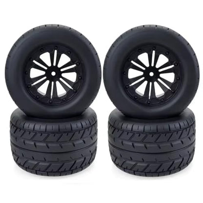 RC Cars Parts For HPI For HSP For Savage XS TM For Flux For ZD For Racing LRP 10030 1/10 4PCS 115MM Tires Wheels 12mm Hub Hex RC Monster Truck Car Parts