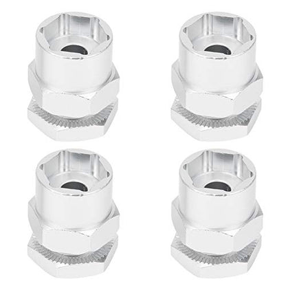 VGEBY Hex Adapter, 12mm to 17mm Wheel Hub Extension for RC Car Conversion, RC Crawler Accessories, Silver Model Car Upgrades for RC Enthusiasts, DIY Projects, Off-Road Crawling