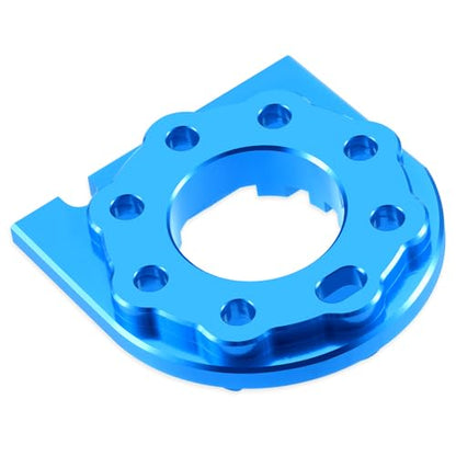 RC Aluminum Alloy Adjustable Motor Mount Plate Heat Sink Compatible with Tamiya TT01 TT01D TT01E 1/10 RC On Road Touring Car Motor Mount Chassis Upgrade Replacement Parts (Blue) - color: Blue