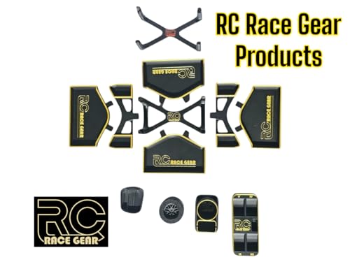 Tire Rack with Lug Nut Holder – Compatible with Losi NASCAR 1/12 Scale RC Car