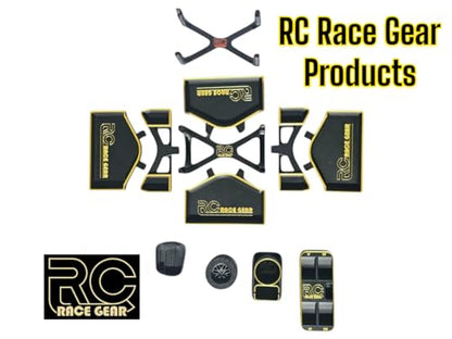 Tire Rack with Lug Nut Holder – Compatible with Losi NASCAR 1/12 Scale RC Car