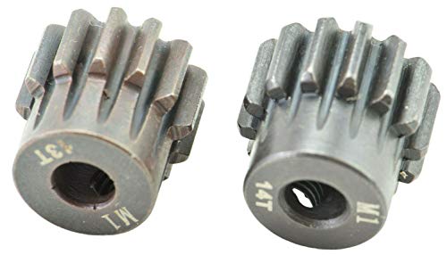 Apex RC Products 11-20T Mod 1 M1 5mm 1/8 Scale Pinion Gear Set (13 & 14) - size: 13 & 14
