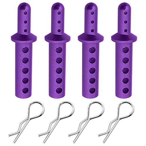 Hobbypark 108837 188837 108037 Aluminum Body Post Mount Purple Replacement of 08047 for RC 1/10 Redcat Volcano EPX/Pro S30 Monster Truck Upgrade Parts