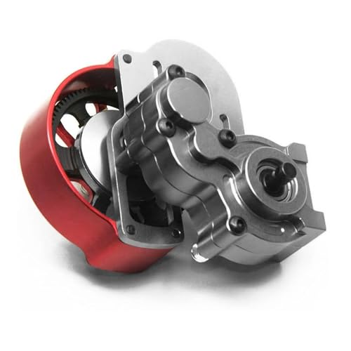 SecosAutoparts Aluminum Transmission Gearbox for 1/10 SCX10 RC Crawler Car | Compatible with Axial SCX10, SCX10 II 90046 90047, Wraith, Gmade Komodo and other 1/10 crawlers