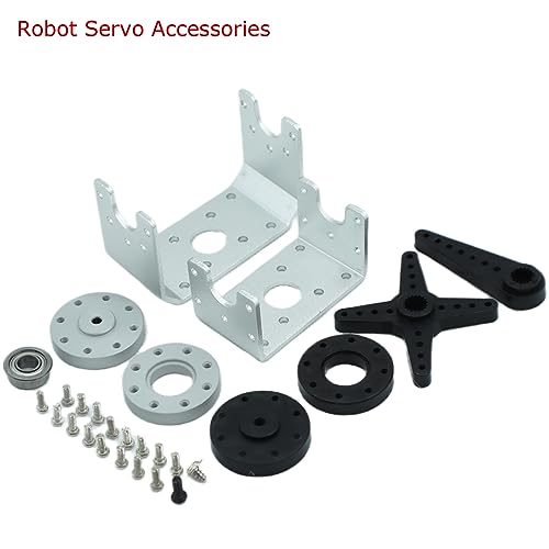 80KG Robot Servo Motor 8.4V High Torque Steel Gear Waterproof Large Digital Steering Servos with Mount Brackets - size: 80kg