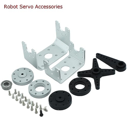 80KG Robot Servo Motor 8.4V High Torque Steel Gear Waterproof Large Digital Steering Servos with Mount Brackets - size: 80kg