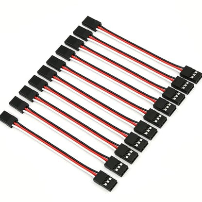 15PCS RC Servo Y Extension Cable 3-Pin Male to 1 Female Y Harness Splitter, 200mm Servo Extension Wire Compatible with JR Futaba JST for RC Car Airplane Helicopter - style: 1 Male to 1 Female