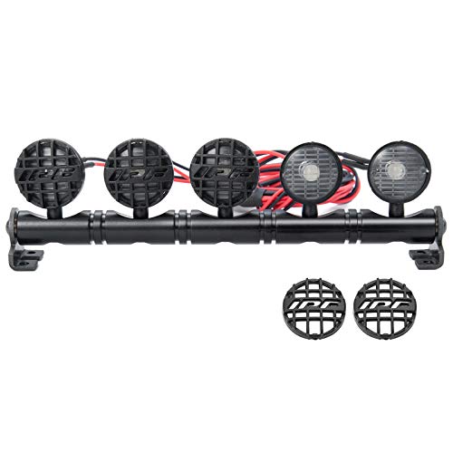 RC-Hub LED Roof Lamp Lights Bar 5 LEDs for 1/10 SCX10 RC Crawler Car - color: 5 leds