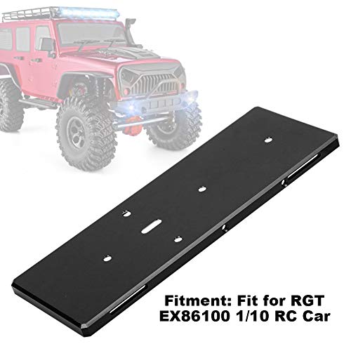 RC Battery Tray with Screw, Aluminum Alloy Replacement for RGT EX86100 1/10 RC Car, Lightweight and Durable Battery Mount for RC Vehicle (Black 680022BL) - color: Black 680022bl