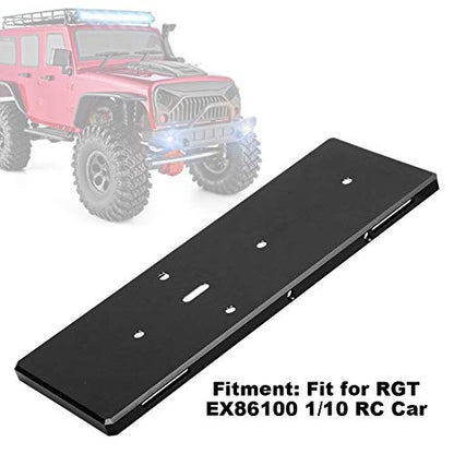 RC Battery Tray with Screw, Aluminum Alloy Replacement for RGT EX86100 1/10 RC Car, Lightweight and Durable Battery Mount for RC Vehicle (Black 680022BL) - color: Black 680022bl