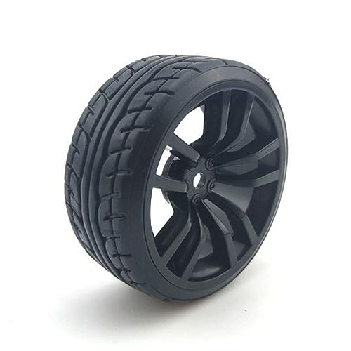 4PCS Drift Tire with 12MM Wheel Rim for Tamiya TT01 TT02 1/10 RC Racing Cars Upgrade Parts YUBJIANG US
