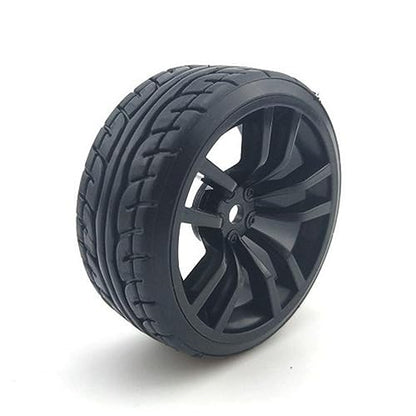 4PCS Drift Tire with 12MM Wheel Rim for Tamiya TT01 TT02 1/10 RC Racing Cars Upgrade Parts YUBJIANG US
