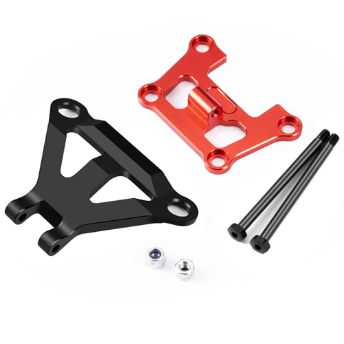 Aluminum Front Bulkhead Mount Strengthenfor Tra-xxas 1/16 Mini Maxx | 4WD RTR Brushless Monster Truck Upgrades Red Front Bumper Support Mount - color: Red