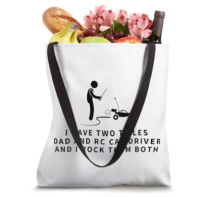 RC Car Driver And Dad Proud Men Funny Remote Control Racing Tote Bag