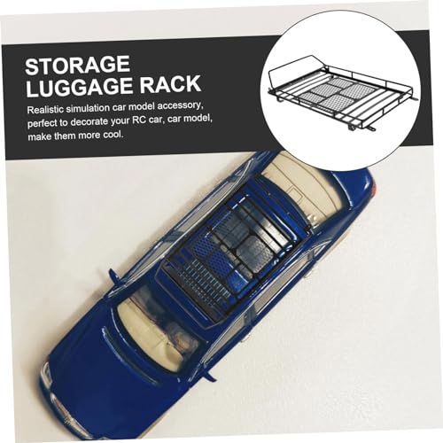 Rc Crawler Luggage Rack Car Roof Storage Bracket Simulation Climbing Car Accessory Holder - size: 22.8X14.1cm
