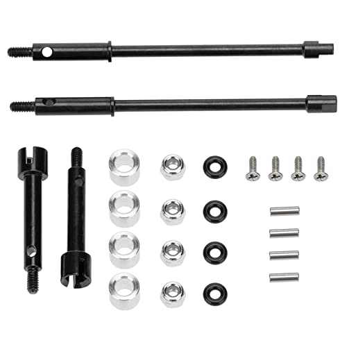Front Rear Wheel Axle Shaft Drive Widened 4mm Set Kit for Axial SCX24 1/24 RC Crawler Car Upgrade Parts