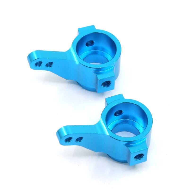 Front Lower Suspension Arm Hub Carrier Base C/Steering Cup/Metal Drive Shaft for 1/10 Tamiya CC01 TA02 TA03 4WD Buggy RC Car OP(Steering Cup Blue) - color: Steering Cup Blue