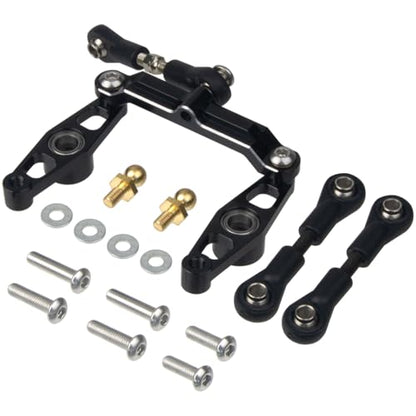 1/10 RC Car Aluminum Ball Bearing Crank Steering Arms Set for Tamiya TT-02 / TT-02D / TT-02E Racing Car Upgrade Parts