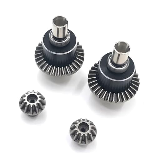 Metal Differential Gear Assembly for 1/14 144010 144001 144002 & 1/12 124016-124019 RC Cars – CNC Machined Replacement Drivetrain Part(2pcs) - color: 2pcs