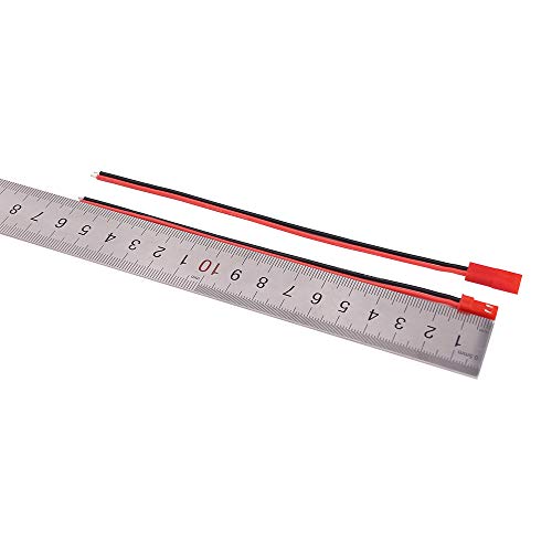 20pairs 22awg 2 Pin JST Connector Male Female Plug 15cm Silicone Wire for LED Lamp Strip RC Toys BEC Battery(Pack of 20)