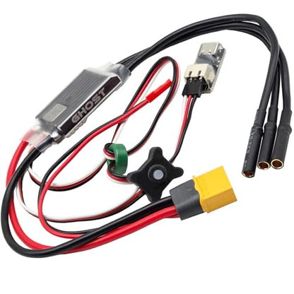 Ghost 60A Brushless ESC,Electric Speed Controller 12A BEC 5-8.4V,with WiFi-Link Parameter Configuration, for 1/10 Axial SCX10 TRX-4 TRX-6 RC Crawler Car - color: 60A ESC
