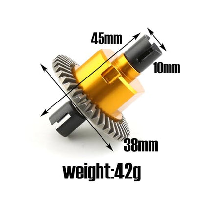 Metal Differential Diff RC Upgrade Parts for HSP 94122 94188 94177 94166 94155 94123 94111 94106 94107 94108 94103 RC Car (Golden) - color: Golden