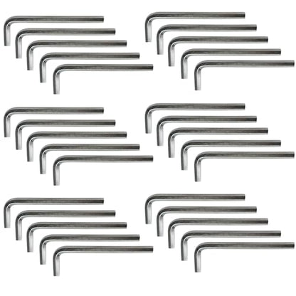 50Pcs 4mm Allen Wrench L-Shaped Hex Key Wrench Set, Metric Hexagon Head Replacement Tool for Furniture and Bike Repair - size: 4mm