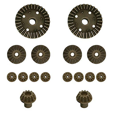 12T 24T 30T Motor Driving Gear Planet Gear Differential Gear Combo Set for WLtoys 12428 12423 1/12 RC Car Upgrade Parts (16 PCS)