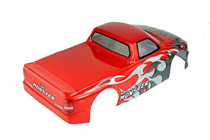 1/10 Scale RC Painted Precut Drift Racing Touring Onroad Car Body Shell Width 190mm (Pickup Red) - style: Pickup Red