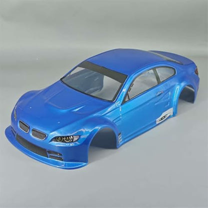 SANTAIZI 1/10 Scale E92 Style RC Body Shell Replacement for Drift Racing Touring On-Road Car Width 200mm with Decal Sheet (Metallic Blue)
