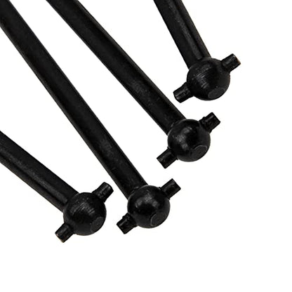 4Pack Front/Rear Center Drive Dogbone Shaft 100mm 538104 Transmission Shaft Compatible with Redcat Racing HSP HPI FS-Racing 1/10 RC Car Monster Truck (Black) - color: Black
