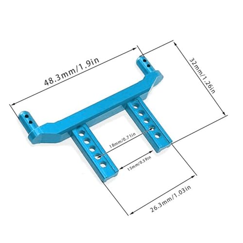 Colaxi 2X 1/16 RC Car Body Post Mounts Spare Parts Replacing Front and Rear Shell Columns Column Mounts for 16102Pro Trucks DIY Accs, Blue