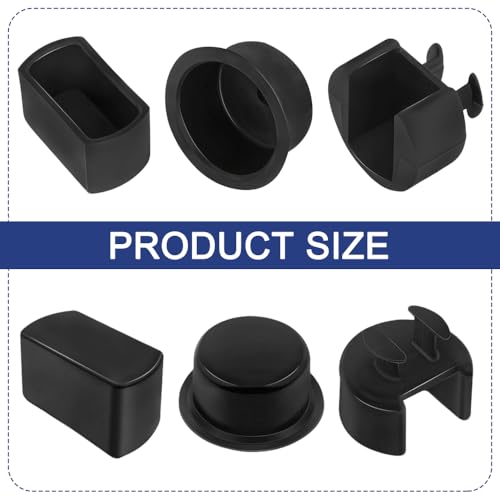 4 PCS Car Tailgate Hinge Kit Tailgate Bushing Insert Kit, Truck Bed Hinge, Plastic Left Right Bed Door Side Bushings Fit for Dodge Ford Lincoln, Replace# OEM E7TZ99430B22A, F6TZ99430B23AA