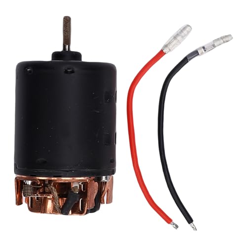 540 35T Brushed Motor High Performance High Torsion Motor with Cooling Fan and Splash Proof Design for RC Climbing Car Drone Sweeping Robot Alloy Steel Material with Connecting