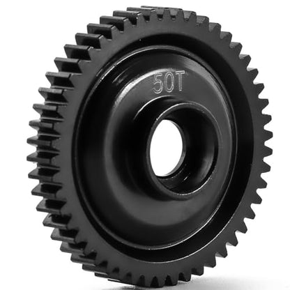 48P 50T Hardened Steel Spur Gear for TRAXXAS 1/16 E-Revo VXL, Summit, Slash, Mini E-Revo & Mini Slash - High Precision & Durable Upgrade (45# Steel) - size: 50T
