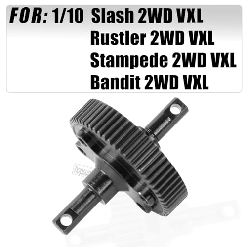 48P 86T Spur Gear&Slipper Clutch&Transmission Gear&Slipper Rebuild Kit&Pressure Plate Upgrades Part for 1/10 Slash 2WD(VXL),Rustler/Stampede/Bandit 2WD(VXL) Hops up,Titanium - color: Titanium(Upgrades Part)