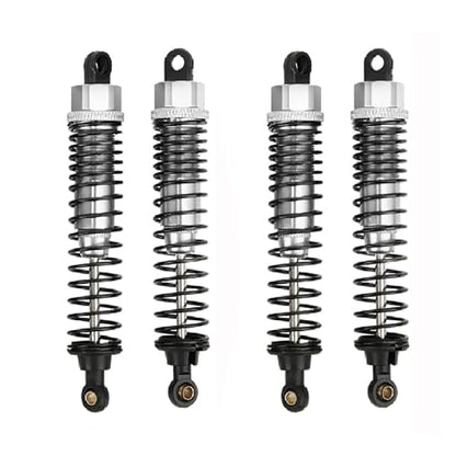 New 4pcs 68mm/98mm /108mm Aluminum Shocks Absorbers Damper for HSP HPI 1/10 Scale RC Car On-Road Monster Truck Off Road Buggy(Silver 98mm) - color: Silver 98mm