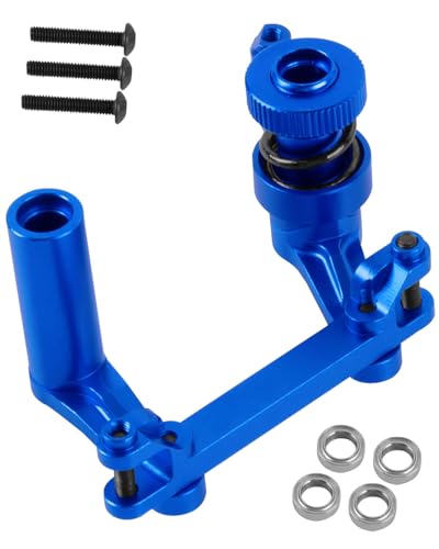 RC Steering Bellcranks Servo Saver Upgrades Part for 1/10 T-Maxx/E-Maxx,Aluminum Steering Bellcranks Servo Saver Hops up,#4945,Navy Blue - color: Navy Blue - (Parts)