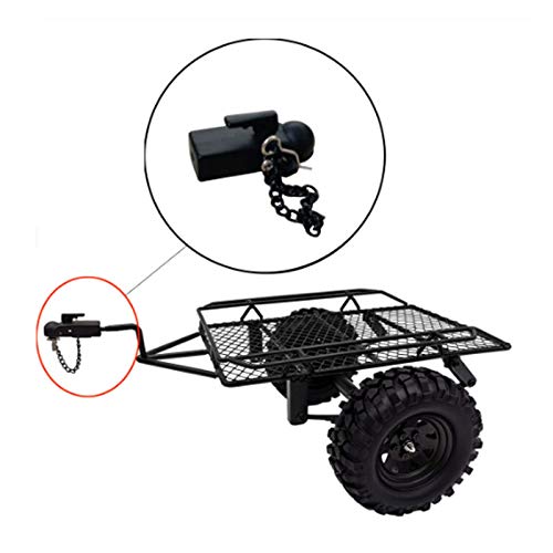 DKKY 1/10 RC Trailer Hook Tow Hitch with Ball Buckle Compatible with Axial SCX10 Traxxas TRX4 1/10 Scale RC Accessories